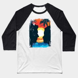 Couple Sunset Baseball T-Shirt